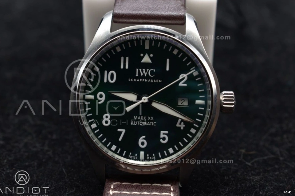 Strap Green Edition Brown 1:1 Best A32111 XX ZF Dial Pilot IW328205 Mark on Leather 1206